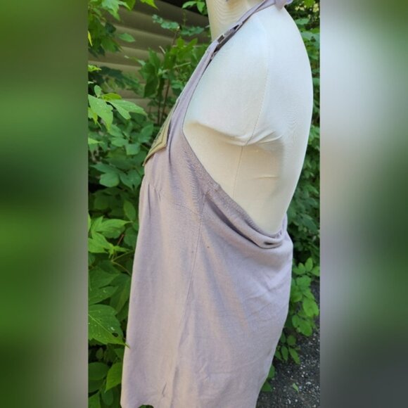 Earth Collection Nwt Lavender HalterNeck Women's Mini Dress‎ Y2k Style Non Toxic - Picture 7 of 8